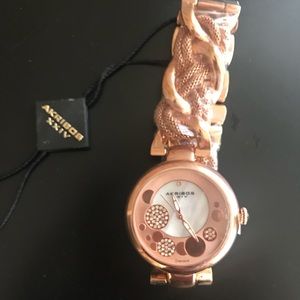 akribos xxiv women’s rose gold watch